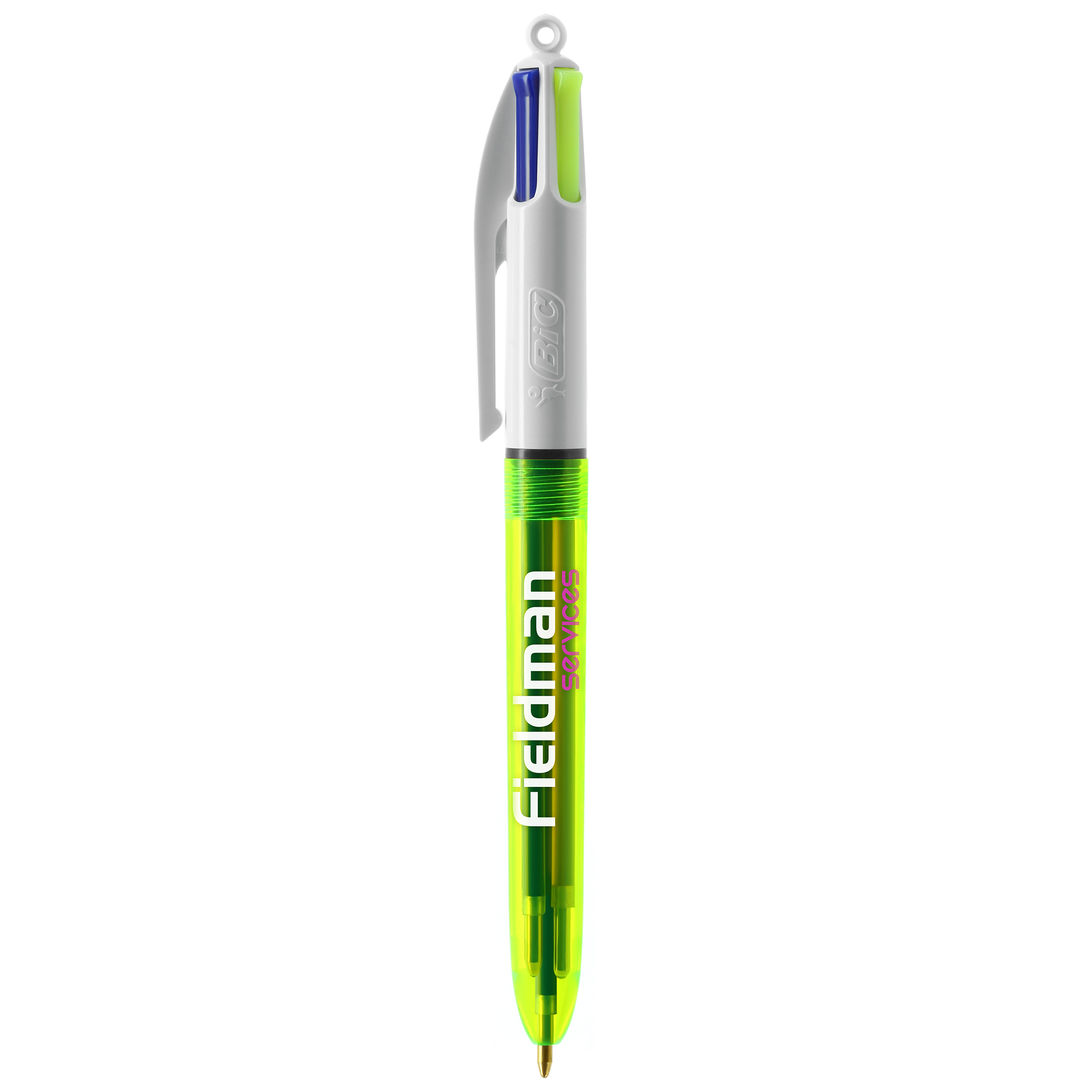 Bolígrafo Bic 4 colours Fluo personalizable